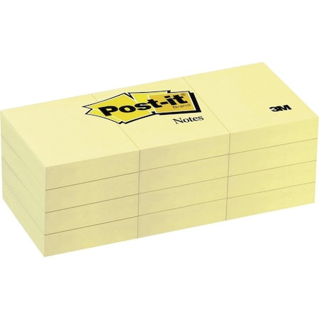 POST-IT Notes, Post-It, 1.5X2, 12Pk, Ca Pk MMM653YW